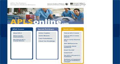 Desktop Screenshot of aplsonline.com