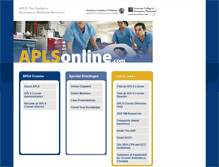 Tablet Screenshot of aplsonline.com